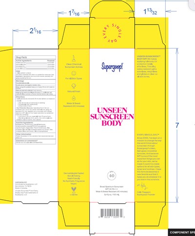 Tube - Unseen Sunscreen body SPF 40 